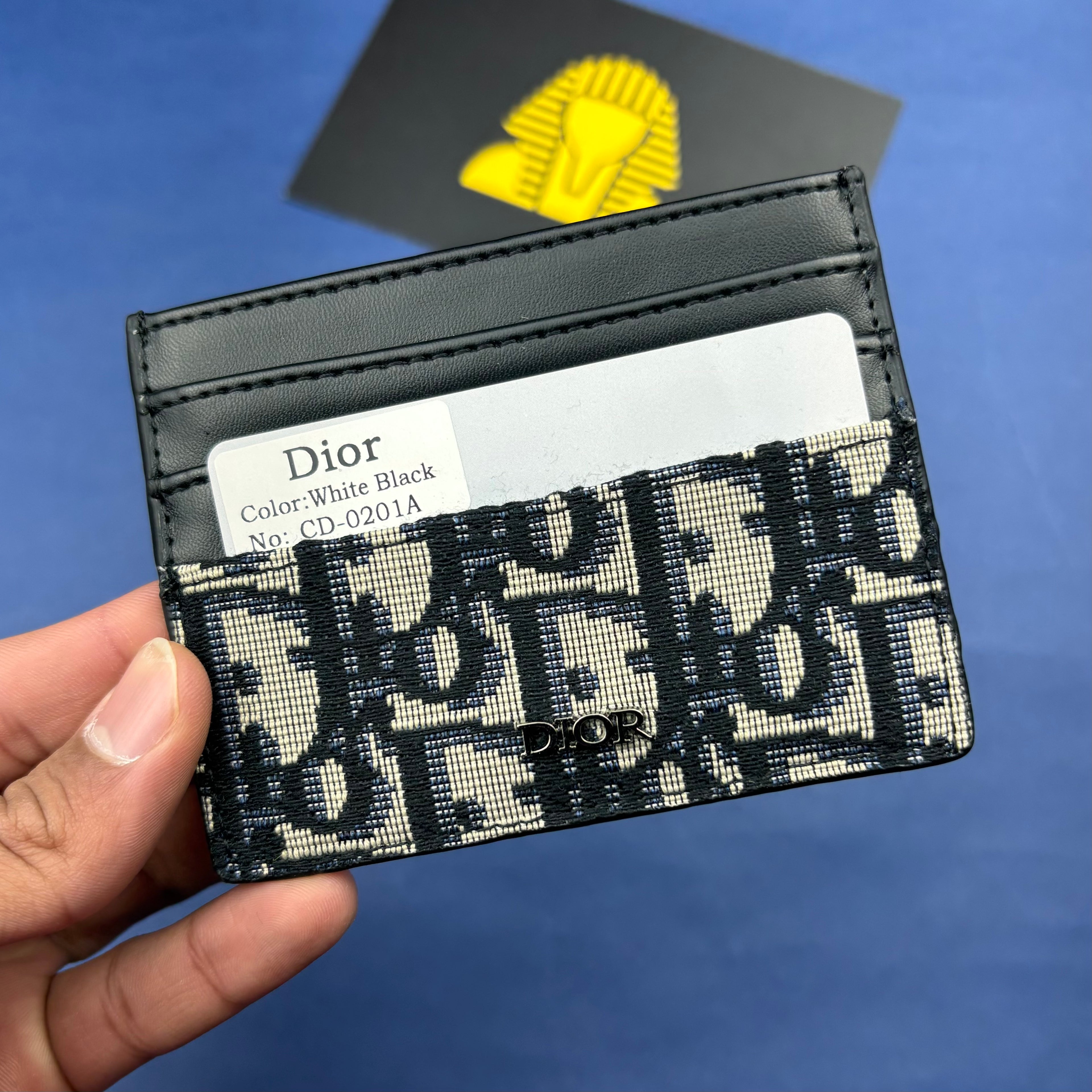 Dior cardholder white-black