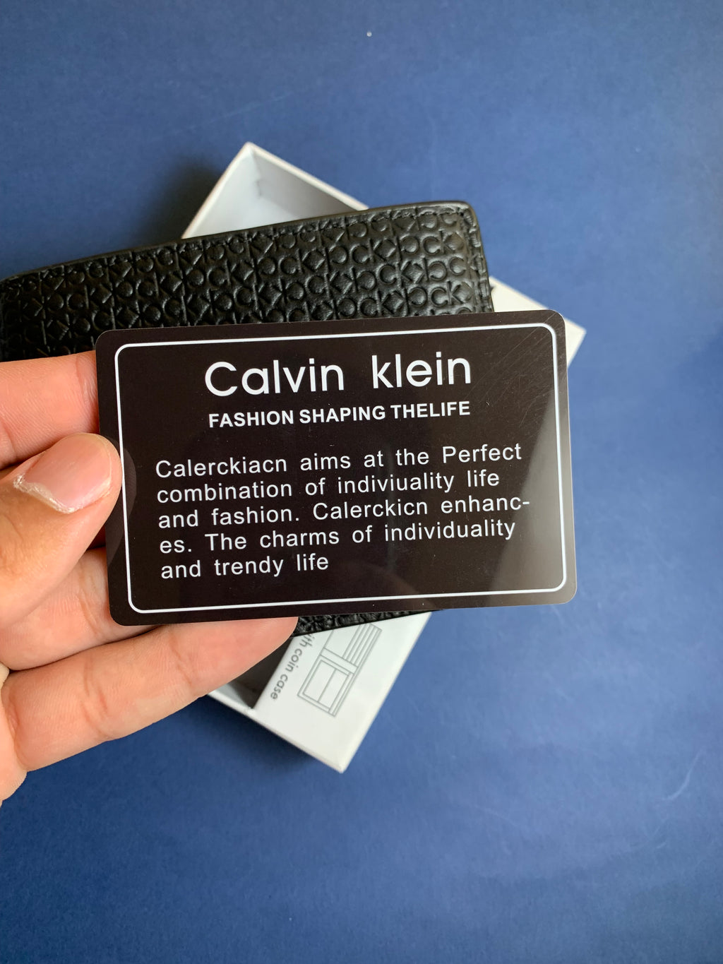 Ck wallet with coins pocket