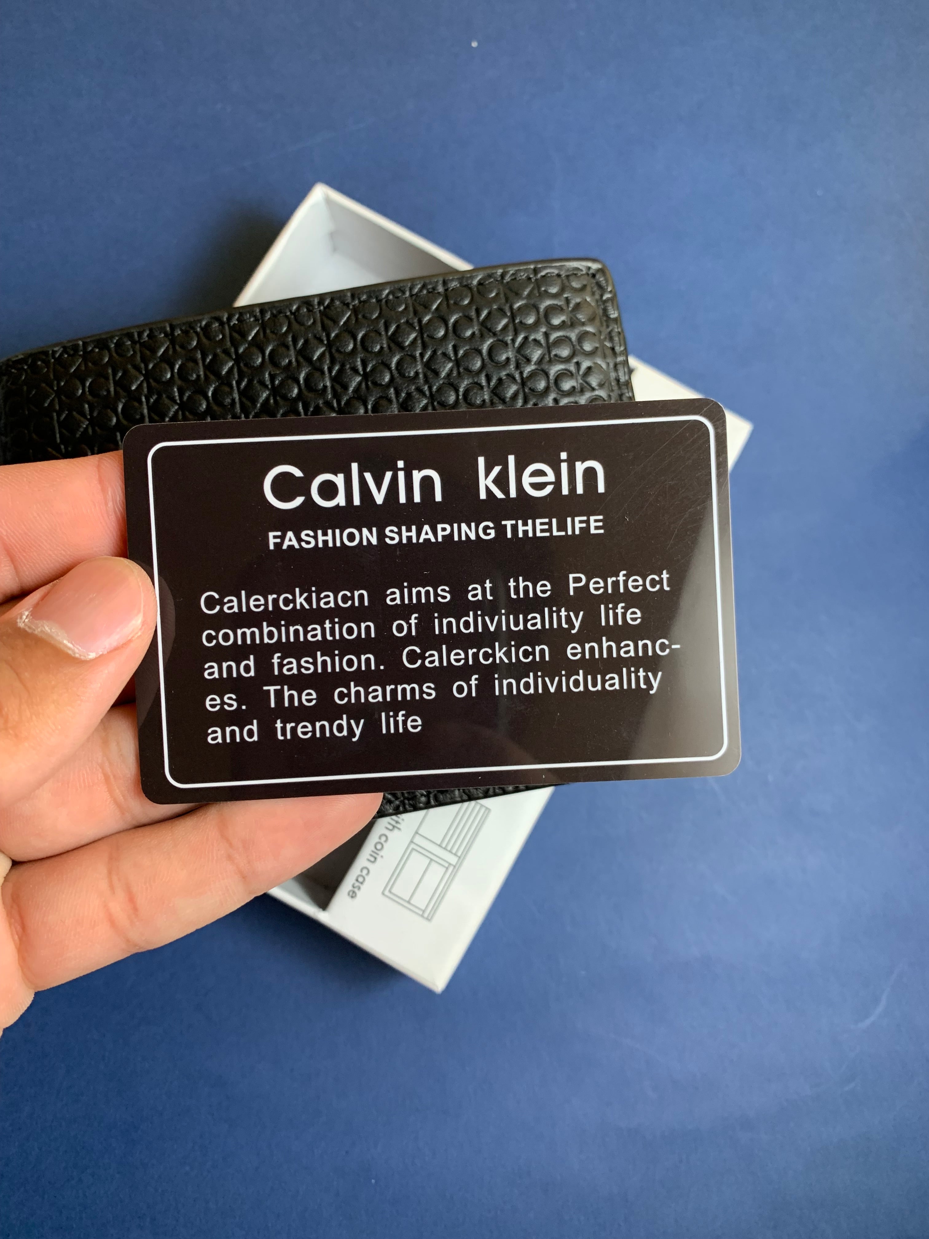 Ck wallet with coins pocket