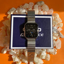 Black With Silver Strip